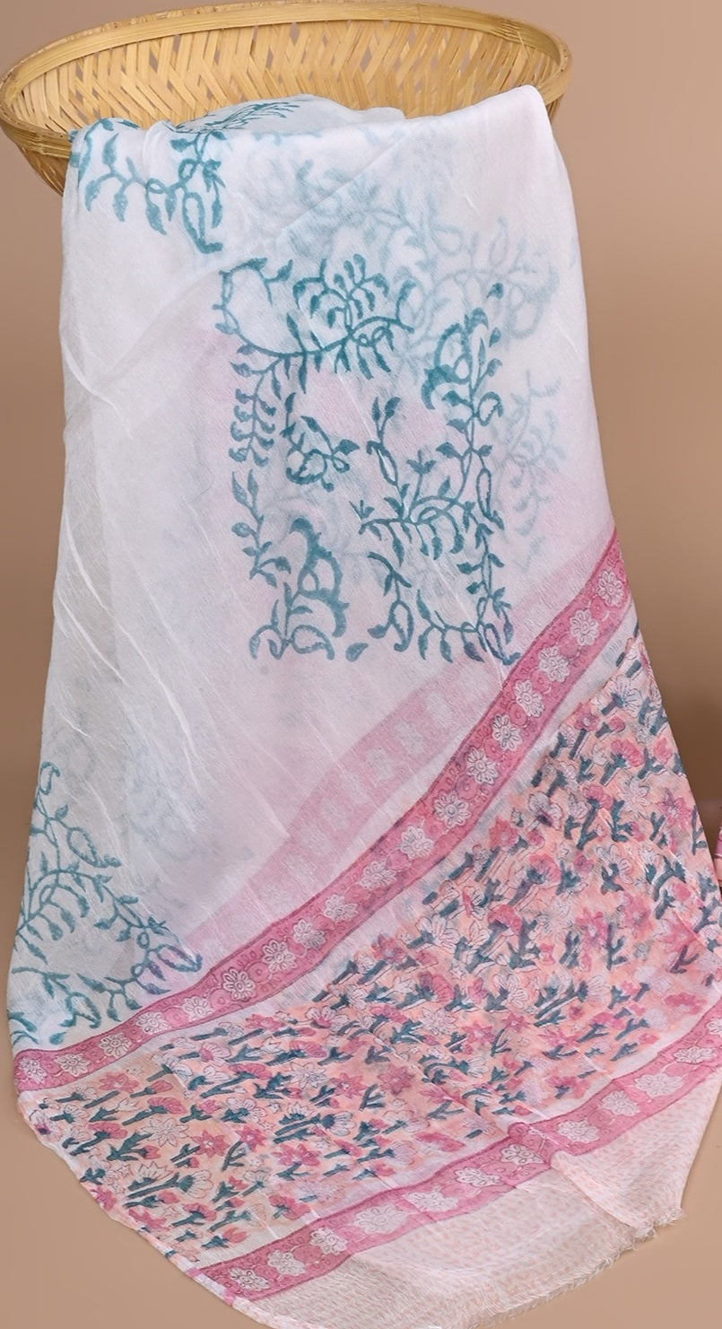 CHIFFON DUPATTA COTTON SUIT