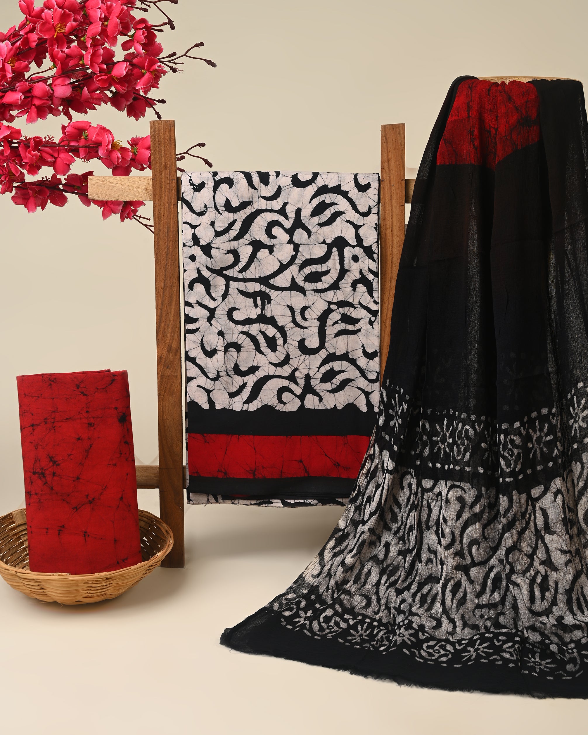 CHIFFON DUPATTA COTTON SUIT