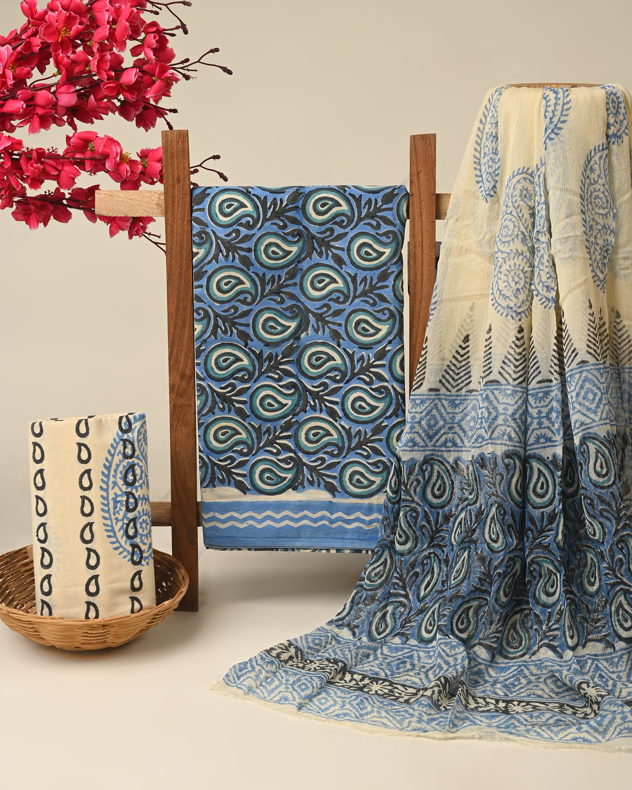 CHIFFON DUPATTA COTTON SUIT