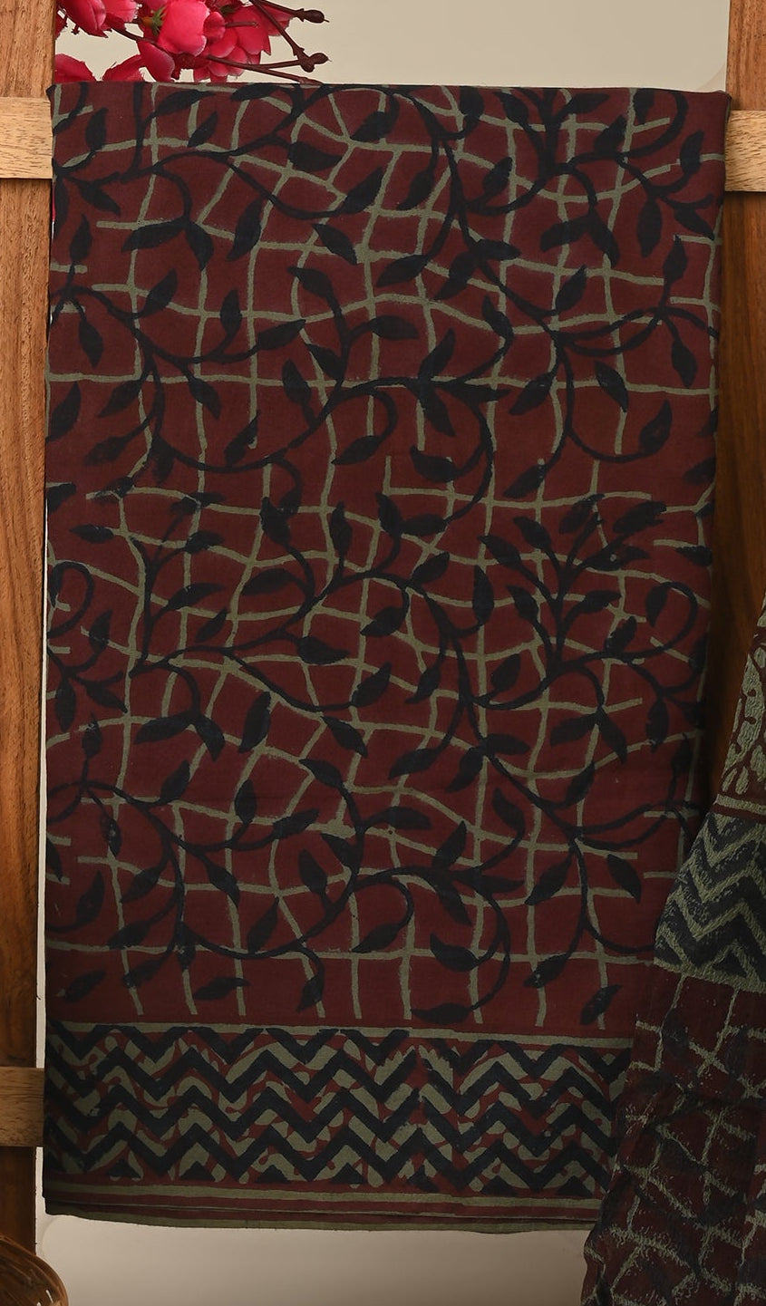 CHIFFON DUPATTA COTTON SUIT