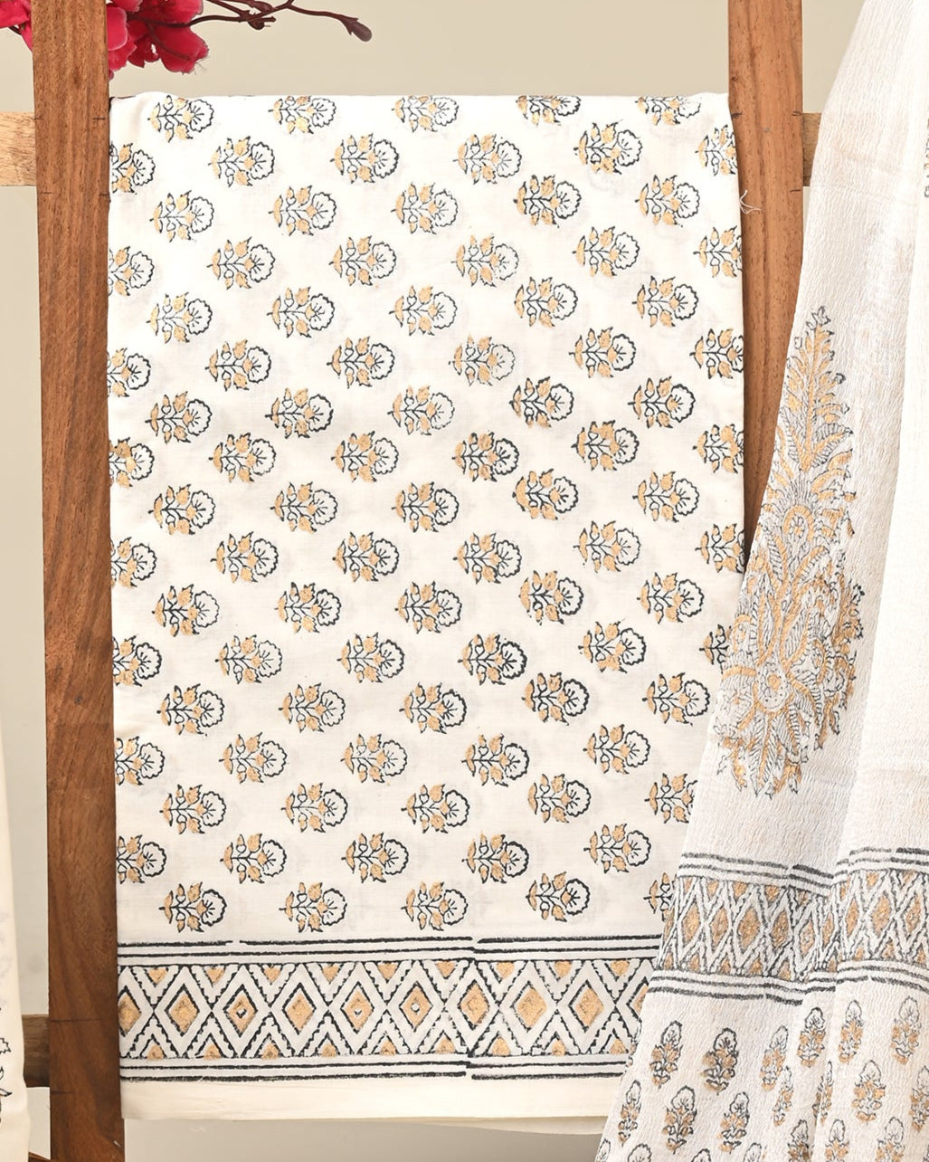 CHIFFON DUPATTA COTTON SUIT