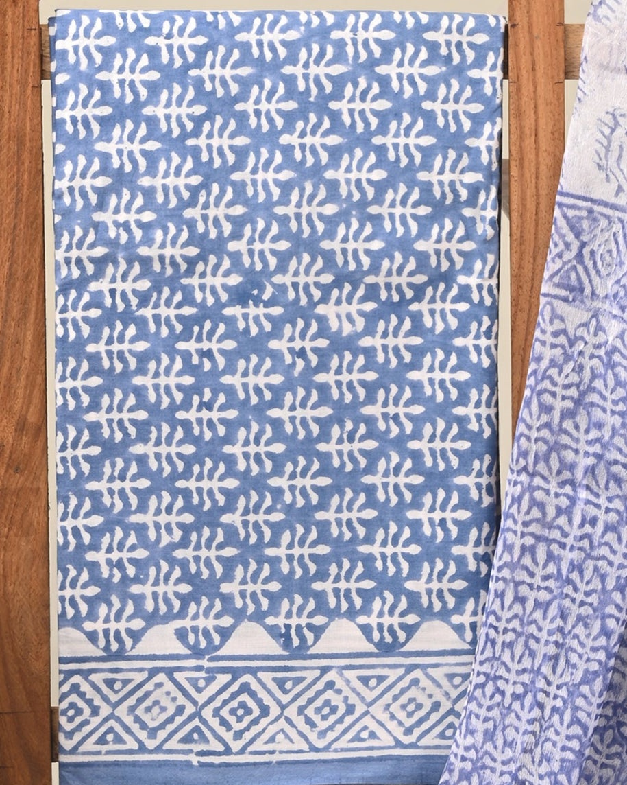 CHIFFON DUPATTA COTTON SUIT