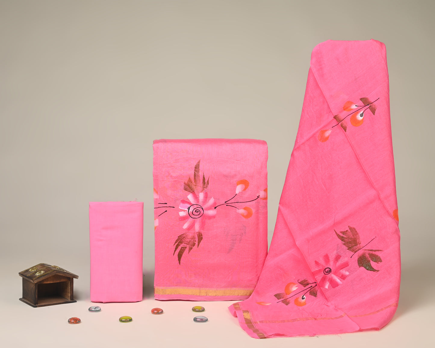 Chanderi Silk Suit Set
