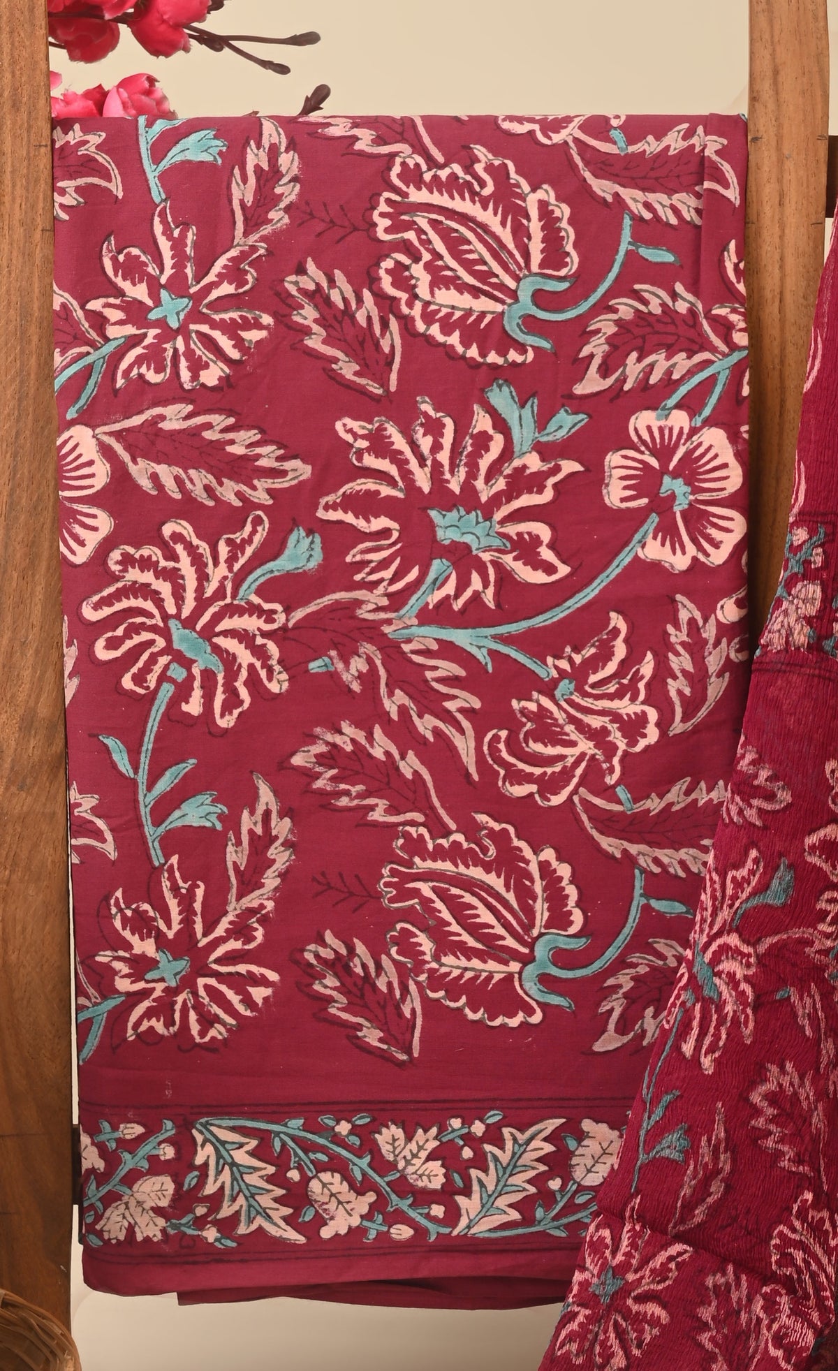 CHIFFON DUPATTA COTTON SUIT
