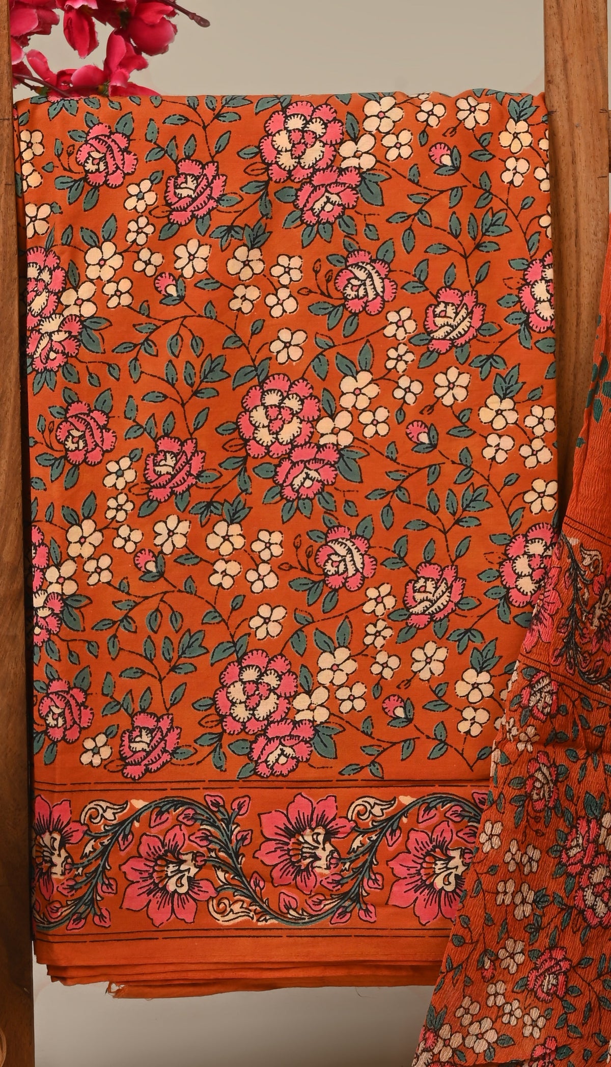 CHIFFON DUPATTA COTTON SUIT