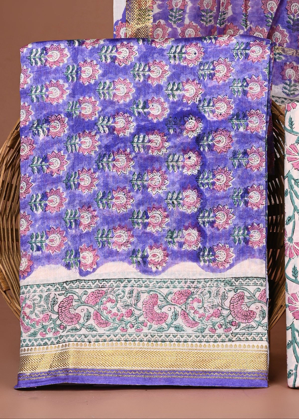 Maheshwari Silk Suit Set