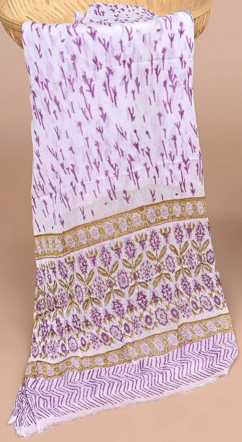 CHIFFON DUPATTA COTTON SUIT