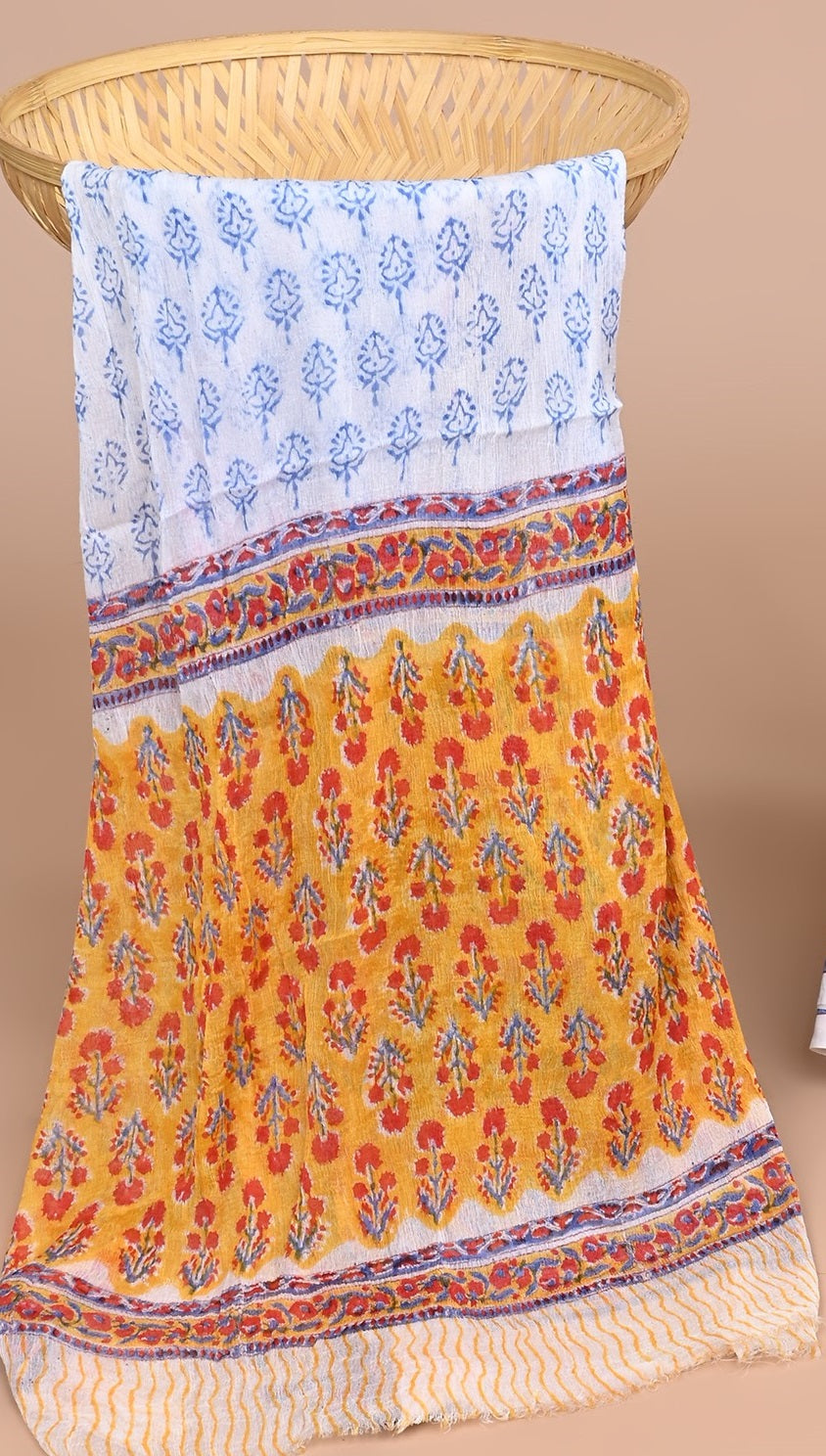 CHIFFON DUPATTA COTTON SUIT