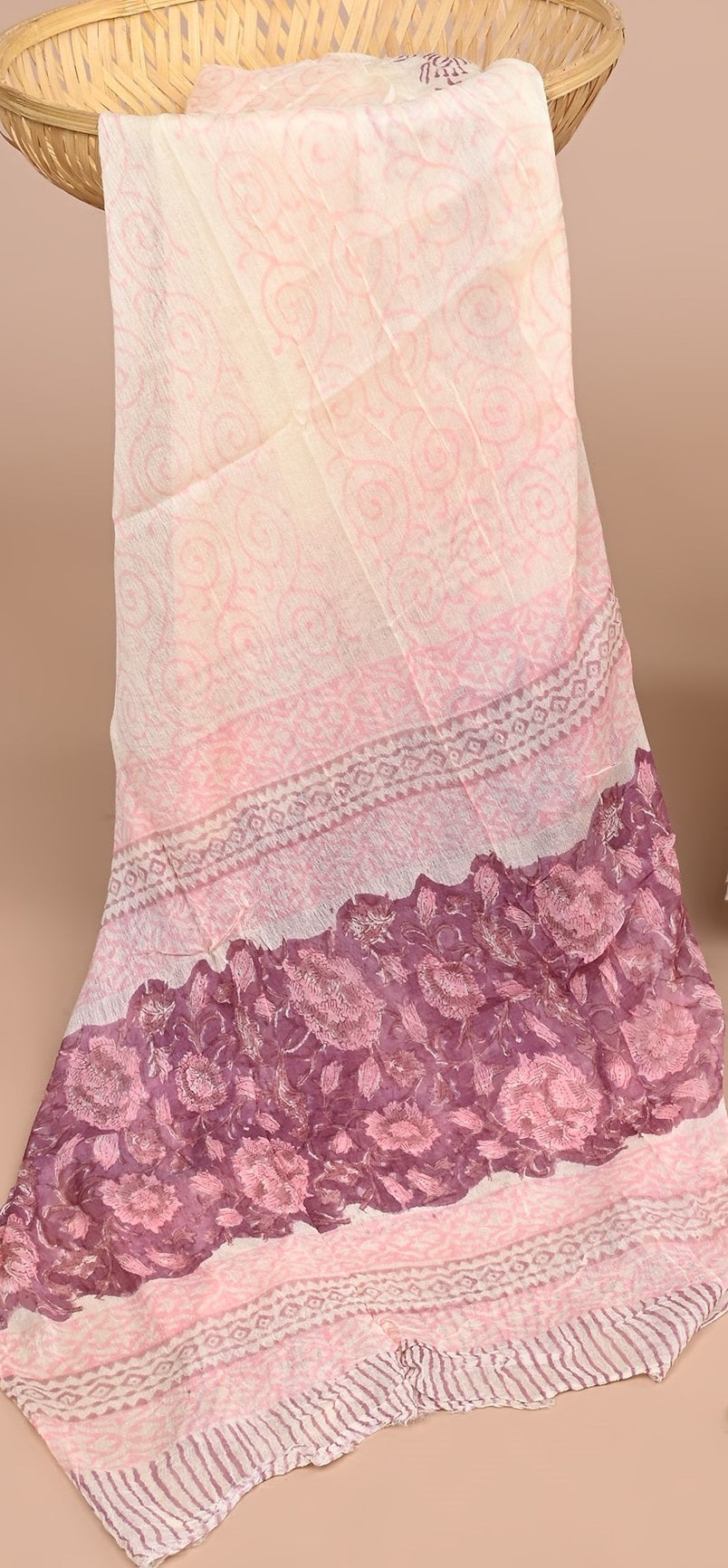 CHIFFON DUPATTA COTTON SUIT