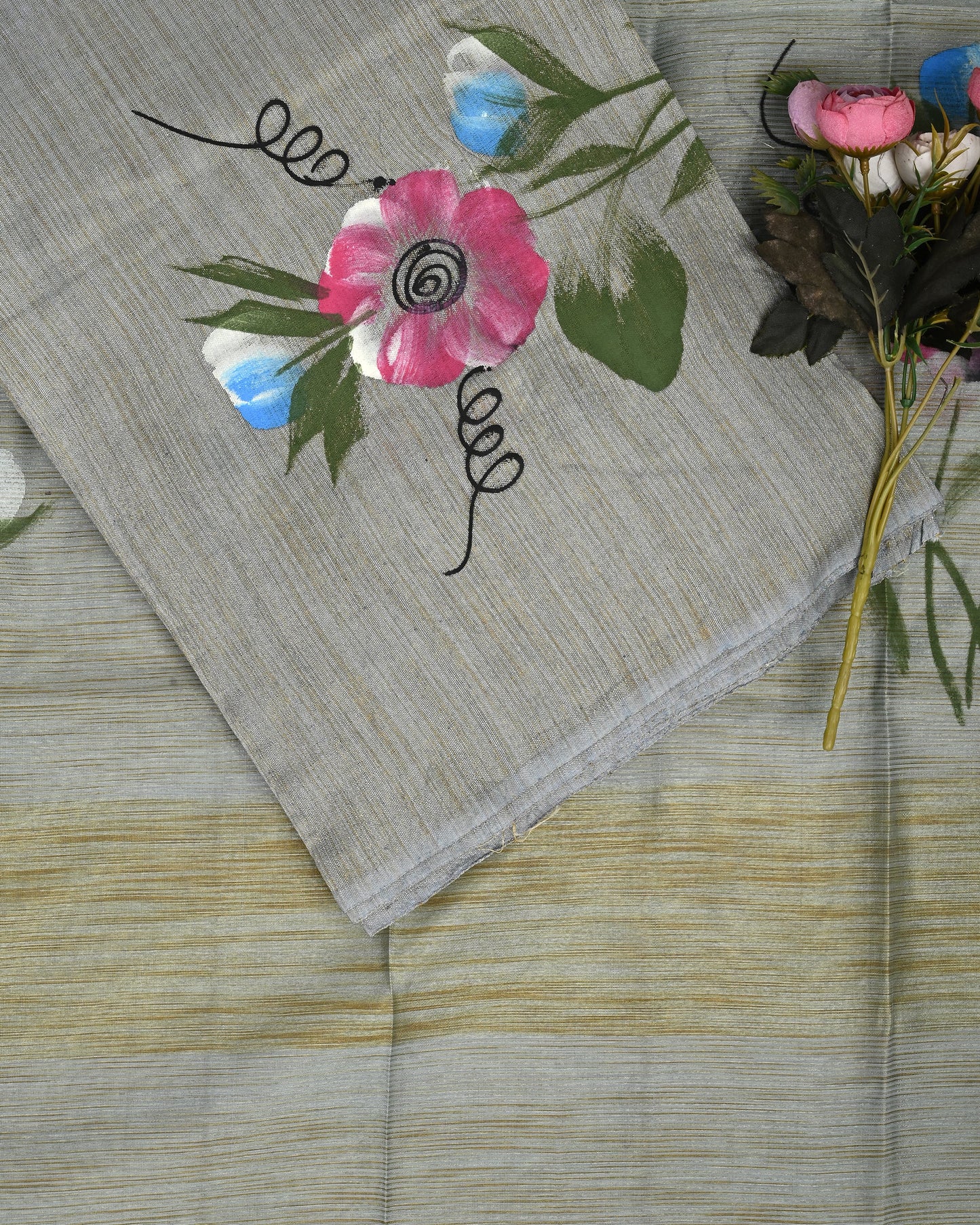 Bhagalpure Cotton Suit (TOP & DUPATTA SET)