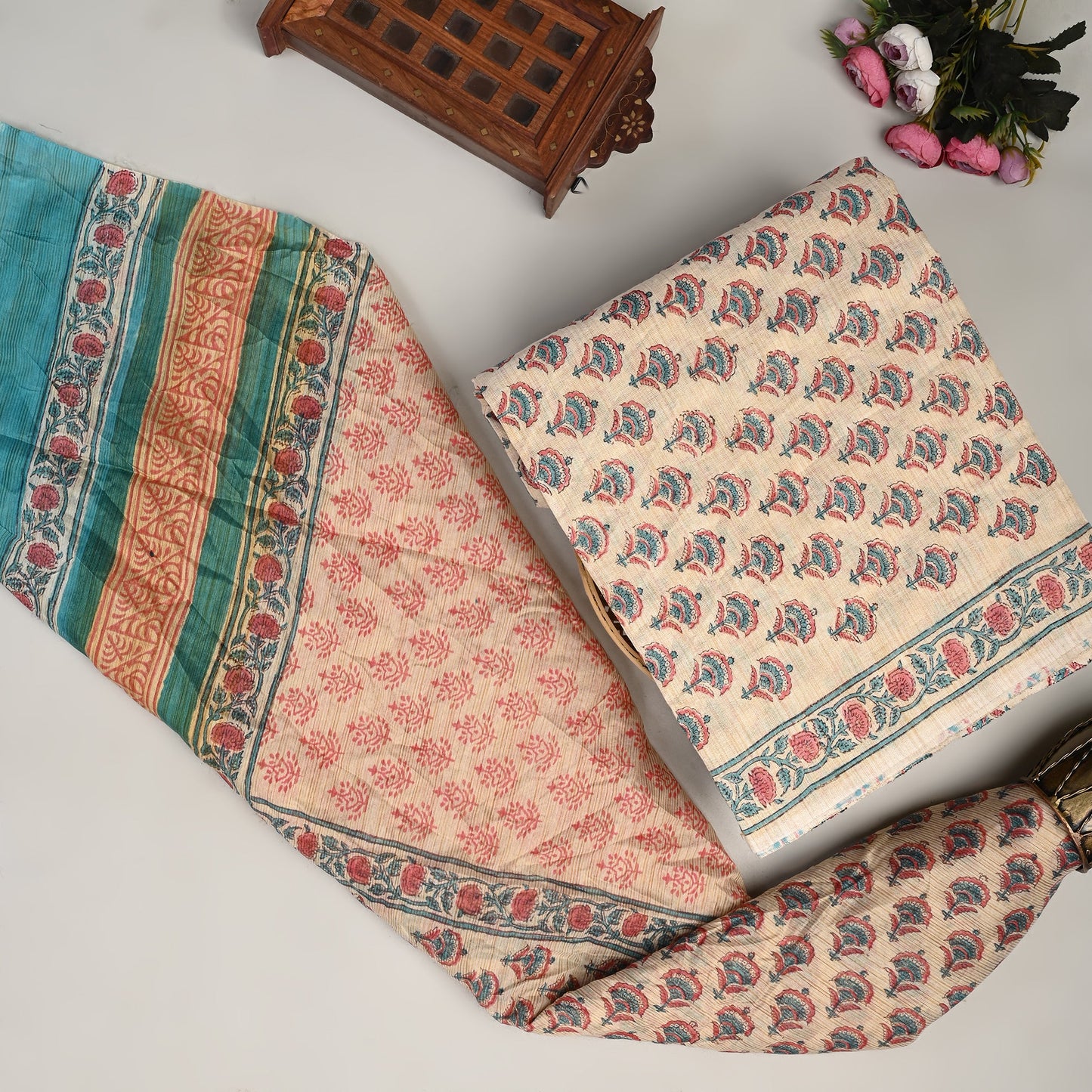 Khadi Cotton Suit (TOP & DUPATTA SET)