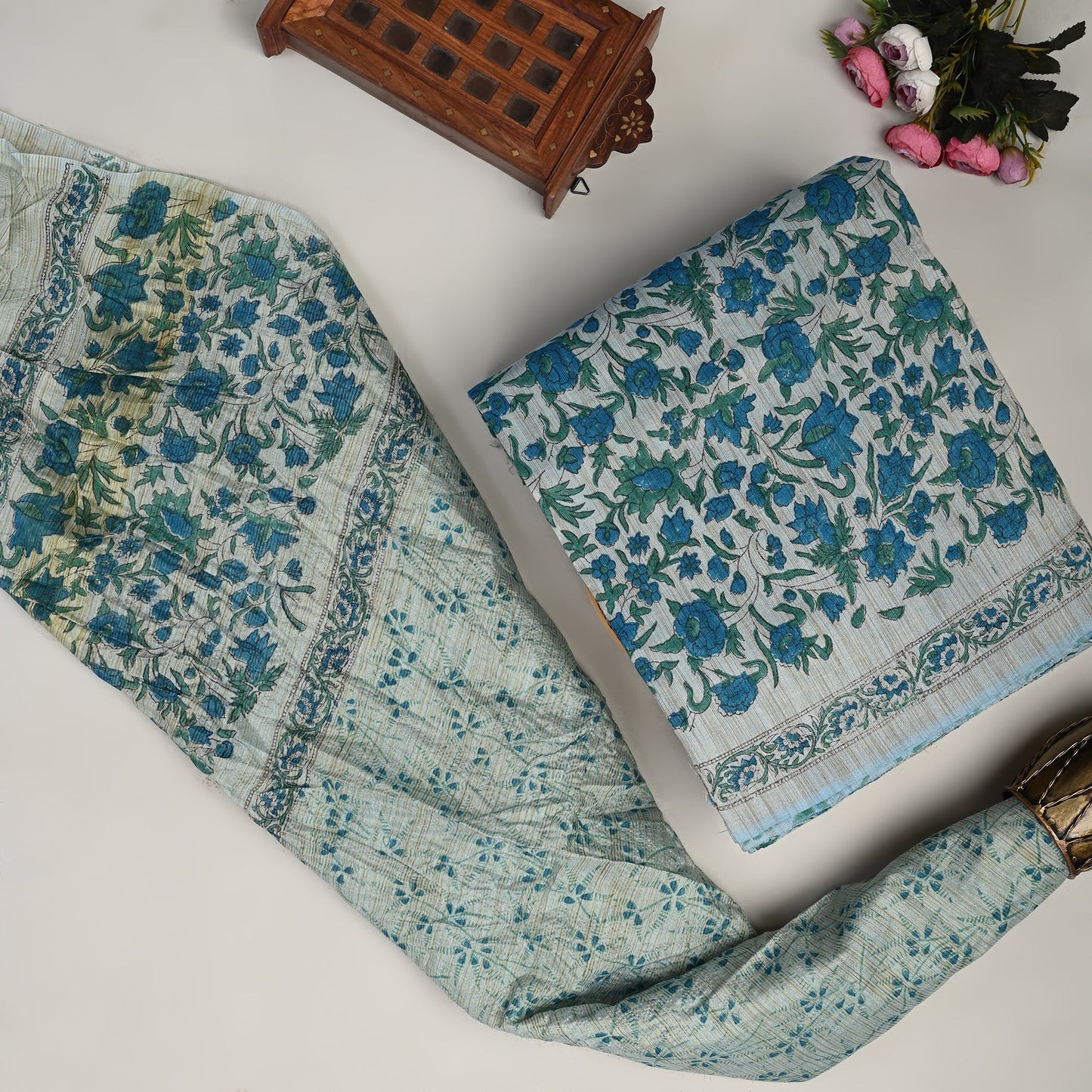 Khadi Cotton Suit (TOP & DUPATTA SET)