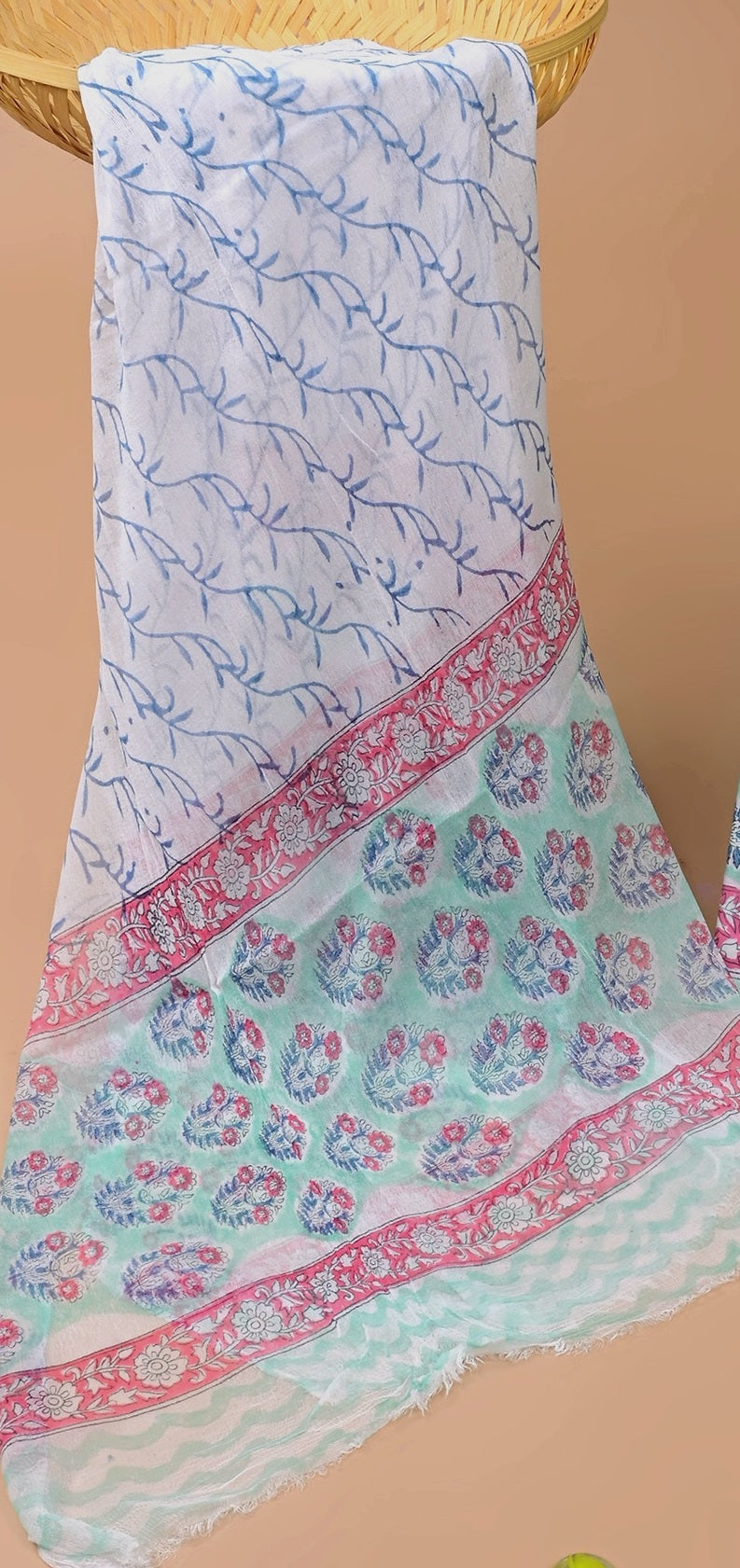 CHIFFON DUPATTA COTTON SUIT