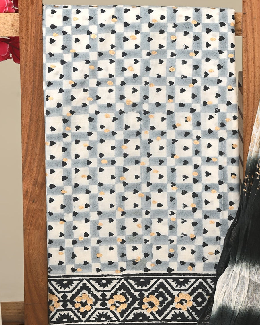 CHIFFON DUPATTA COTTON SUIT