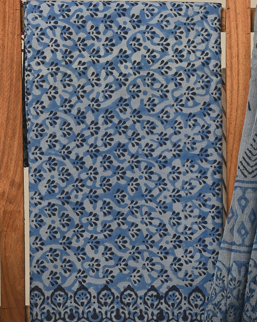 CHIFFON DUPATTA COTTON SUIT