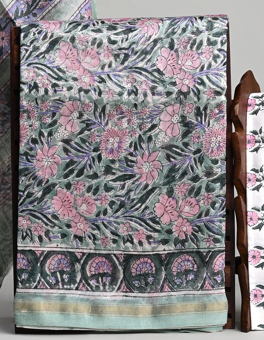 Chanderi Silk Suit Set