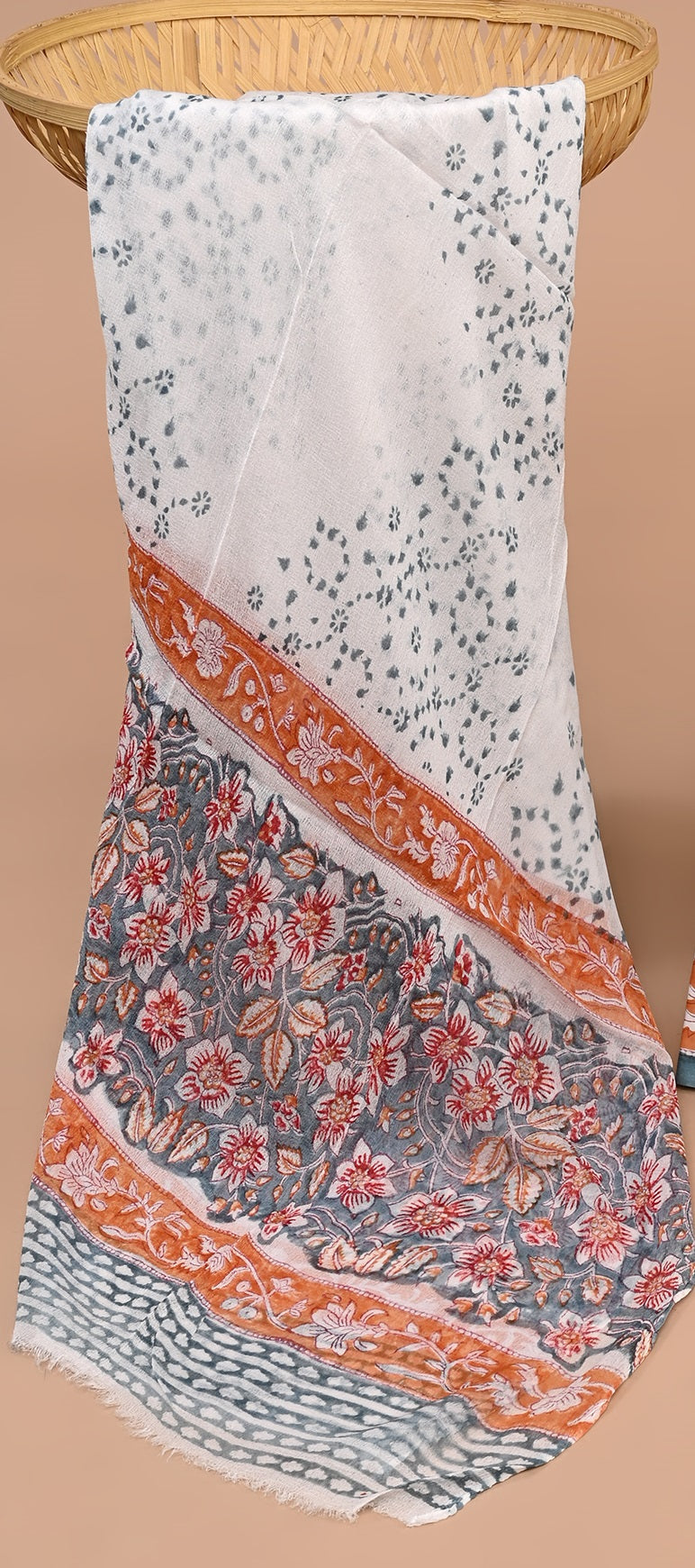 CHIFFON DUPATTA COTTON SUIT