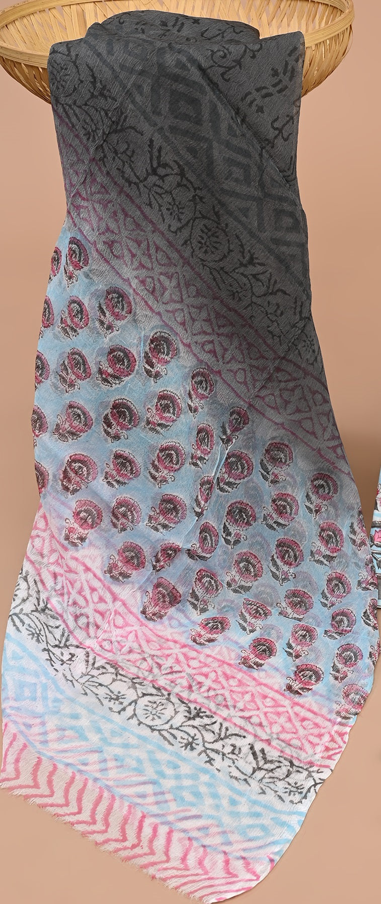 CHIFFON DUPATTA COTTON SUIT