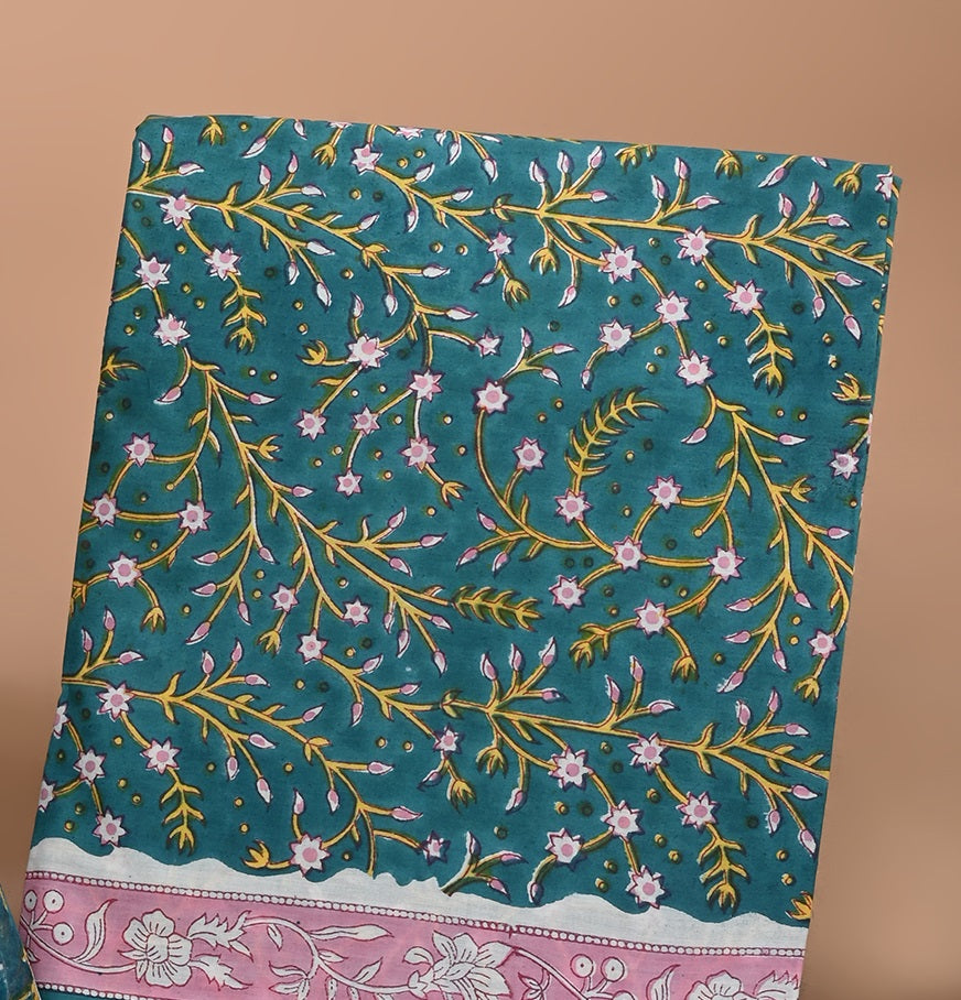 CHIFFON DUPATTA COTTON SUIT