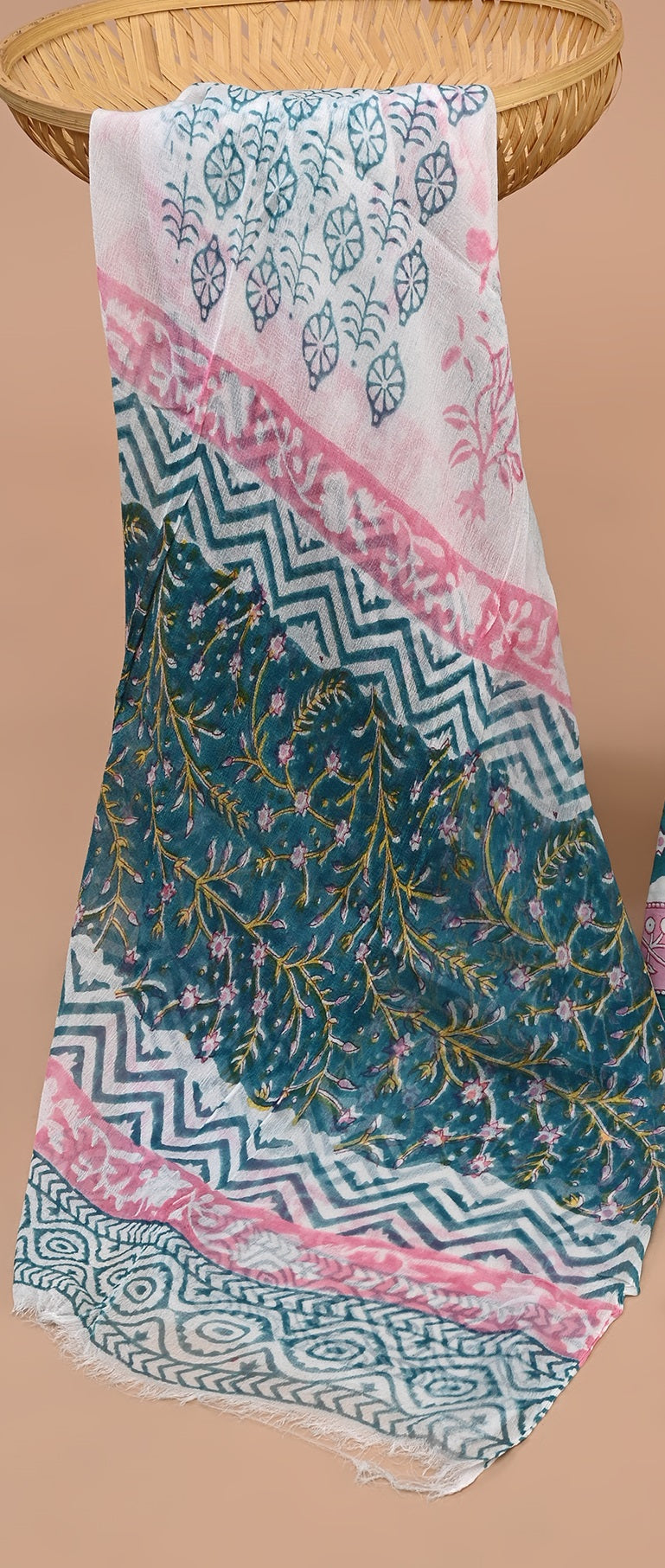 CHIFFON DUPATTA COTTON SUIT