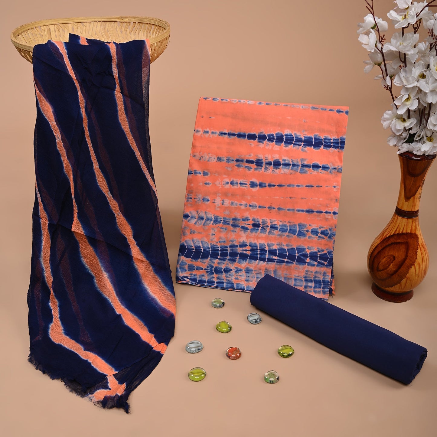 CHIFFON DUPATTA COTTON SUIT