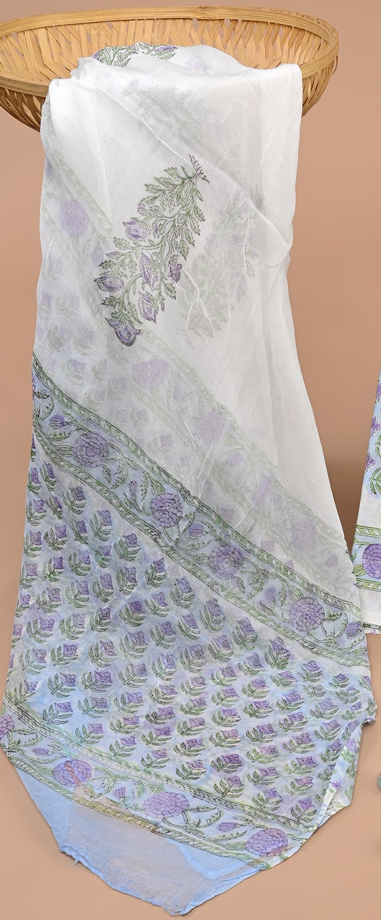 CHIFFON DUPATTA COTTON SUIT