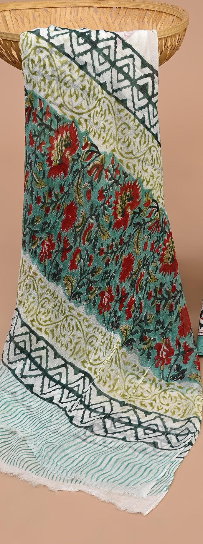 CHIFFON DUPATTA COTTON SUIT