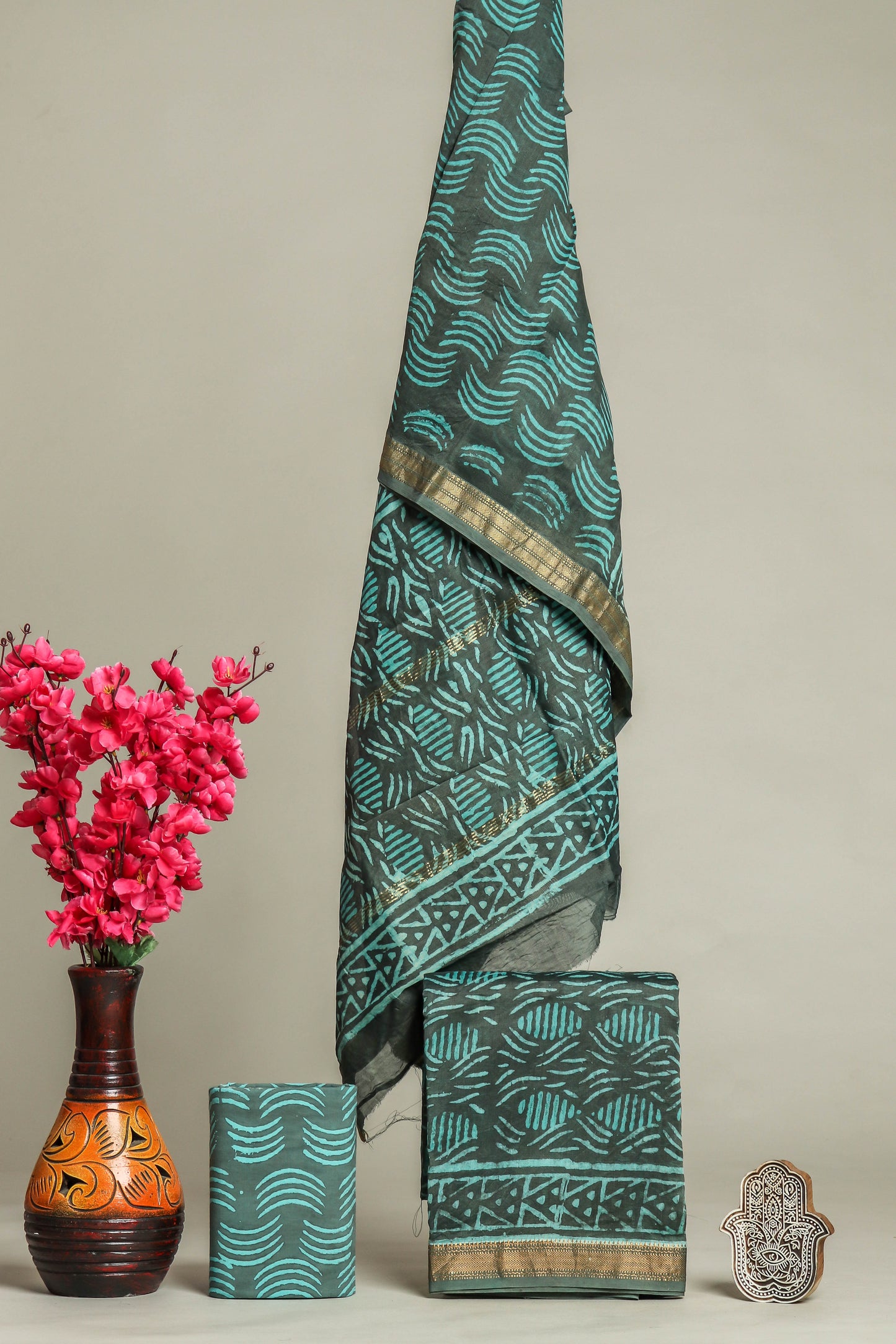 Maheshwari Silk Suit Set
