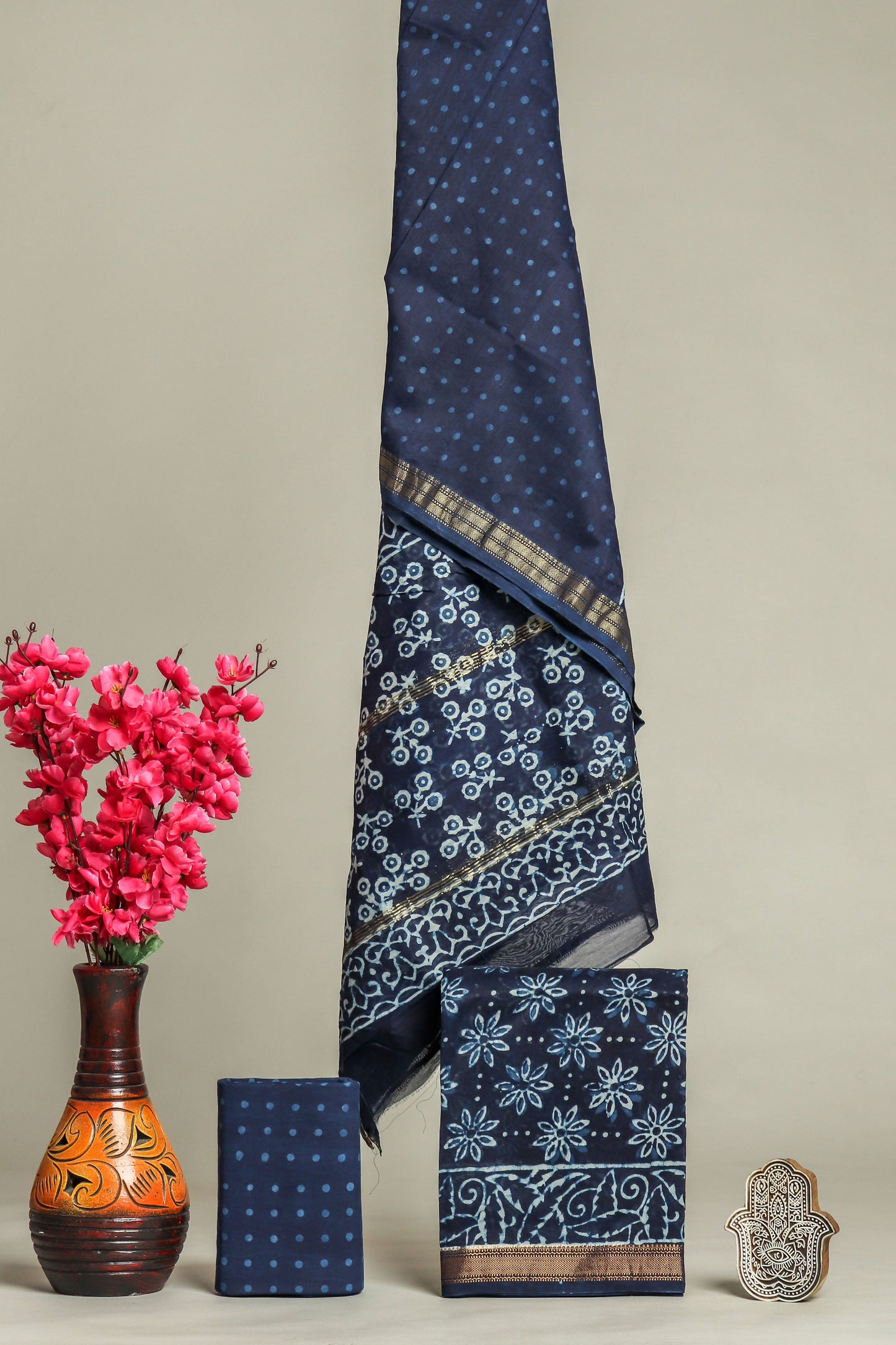Maheshwari Silk Suit Set