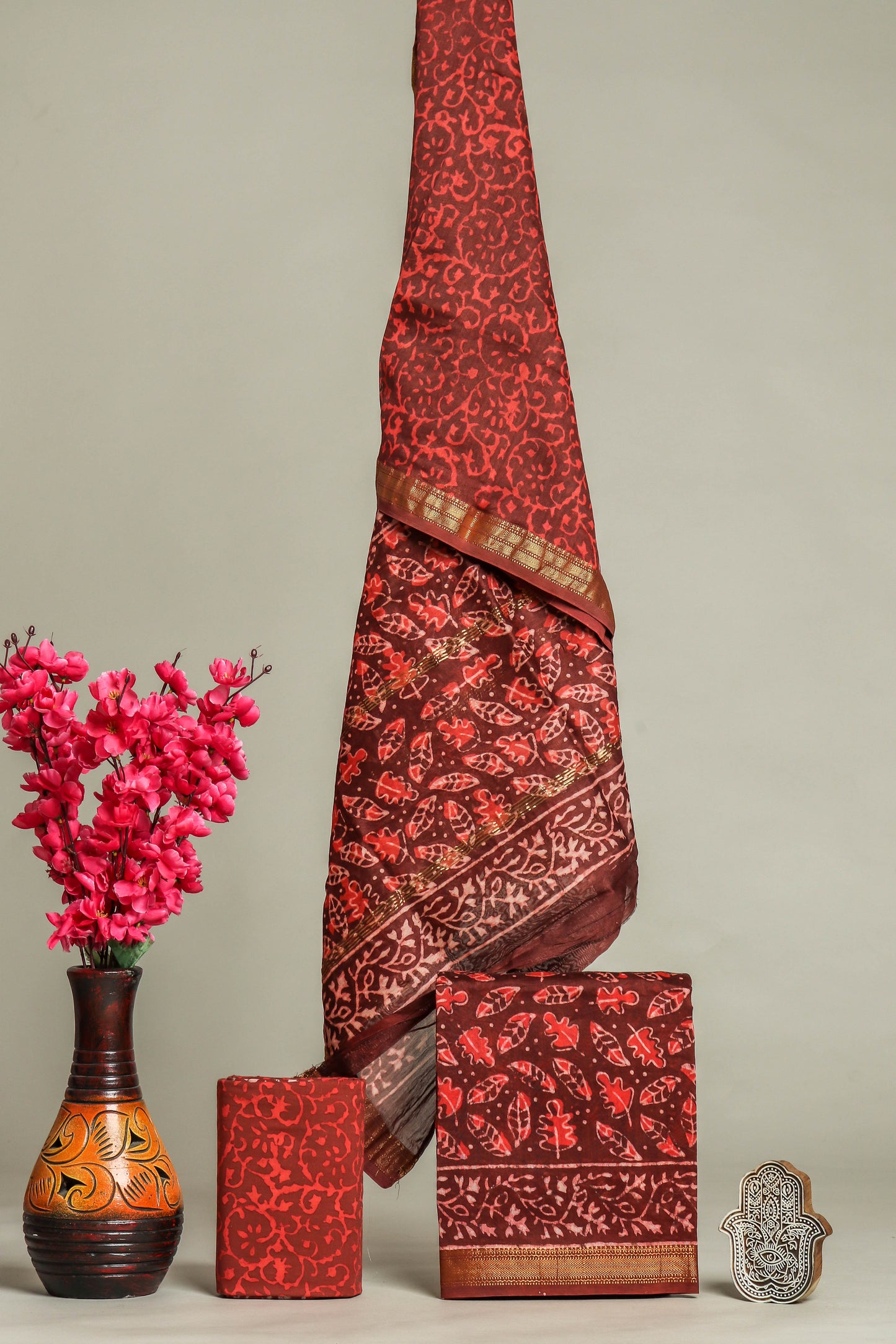 Maheshwari Silk Suit Set