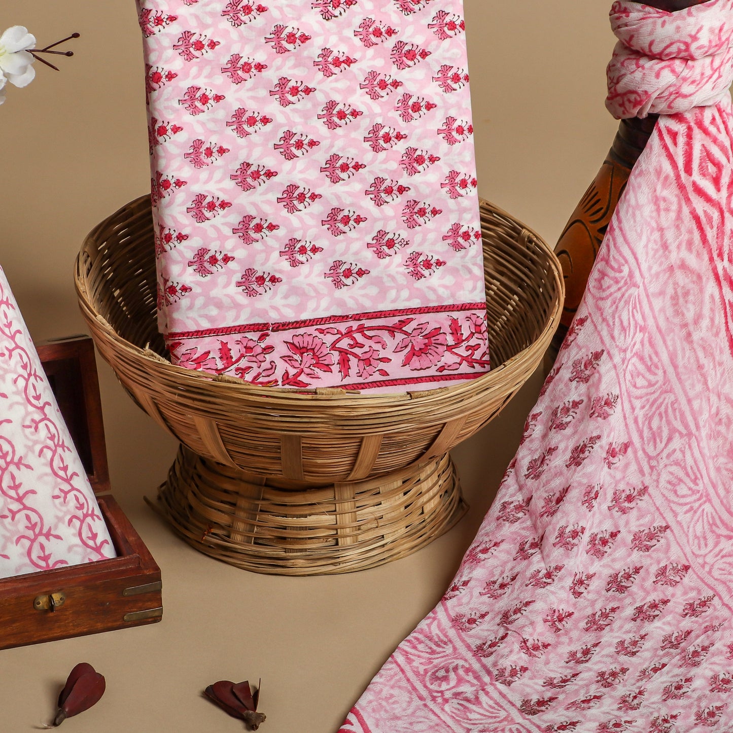 CHIFFON DUPATTA COTTON SUIT
