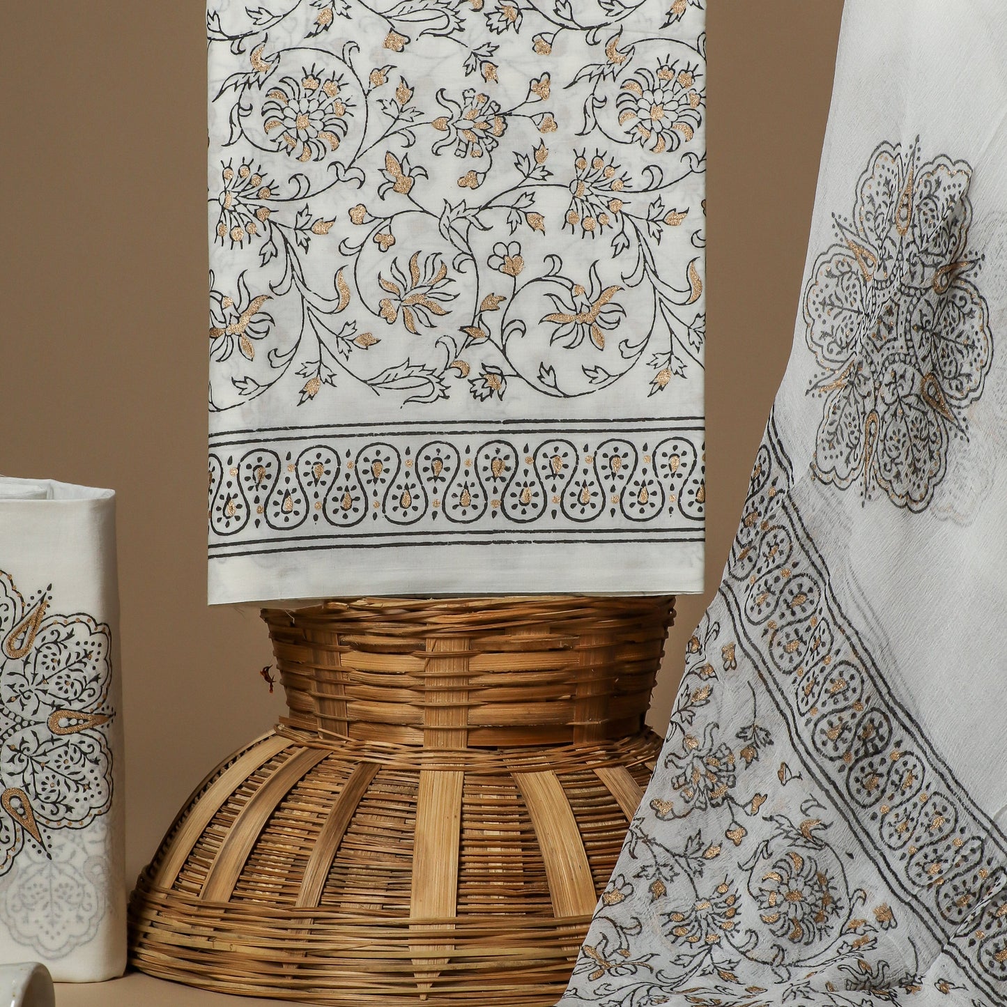 CHIFFON DUPATTA COTTON SUIT