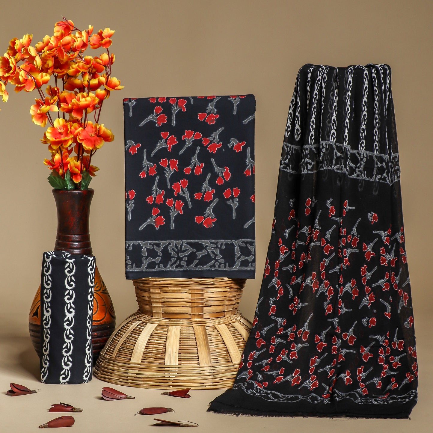 CHIFFON DUPATTA COTTON SUIT