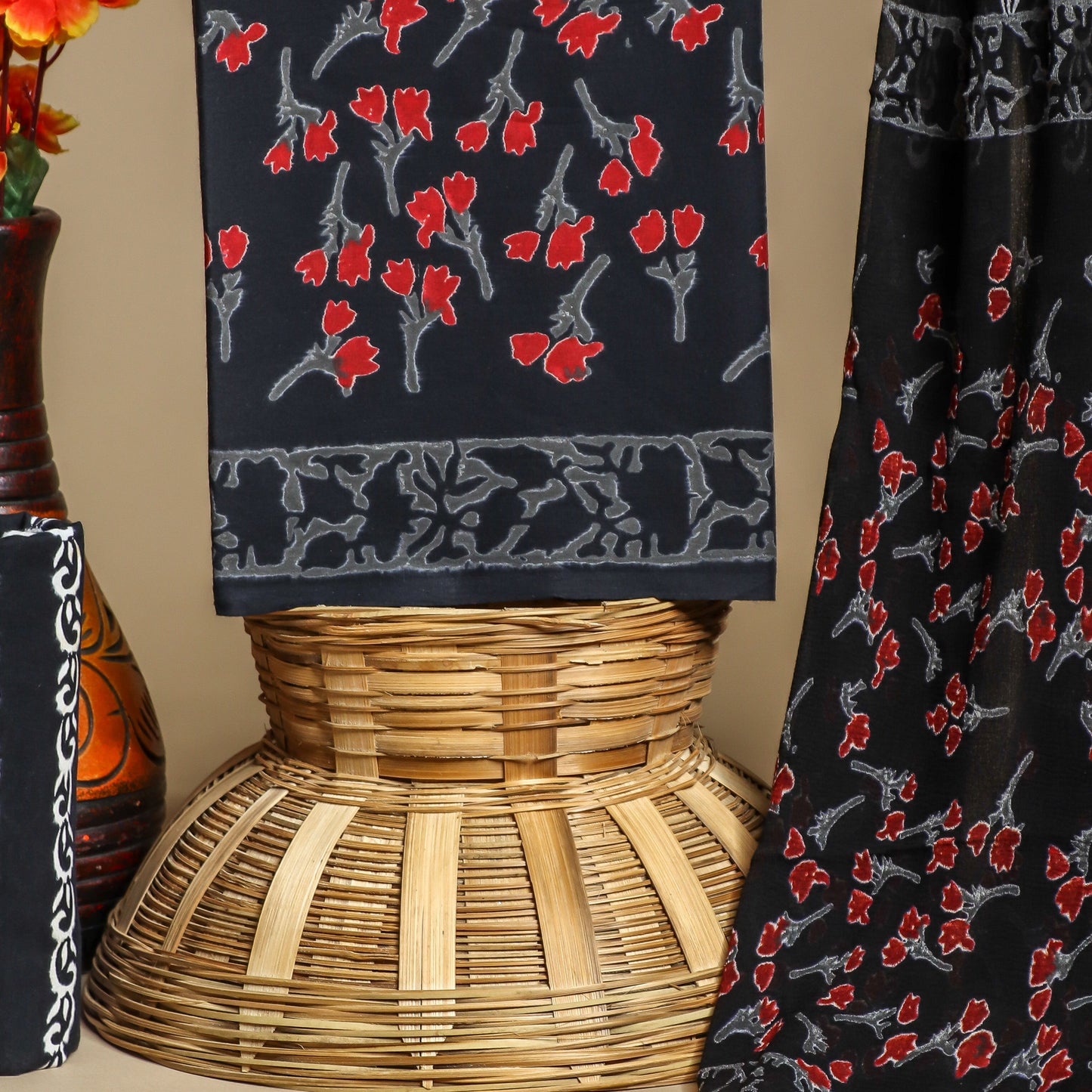 CHIFFON DUPATTA COTTON SUIT
