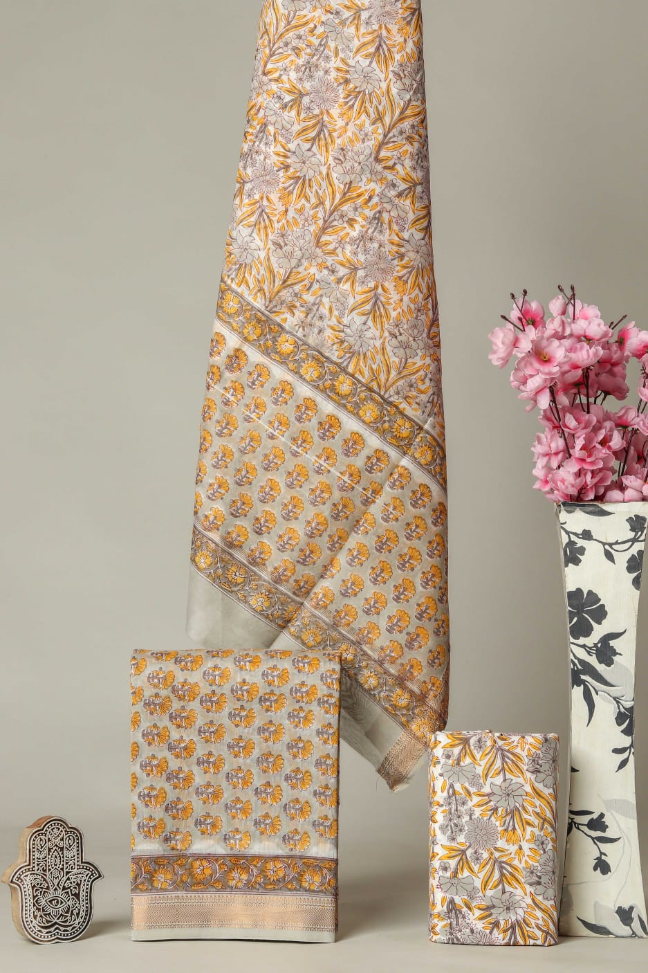 Maheshwari Silk Suit Set