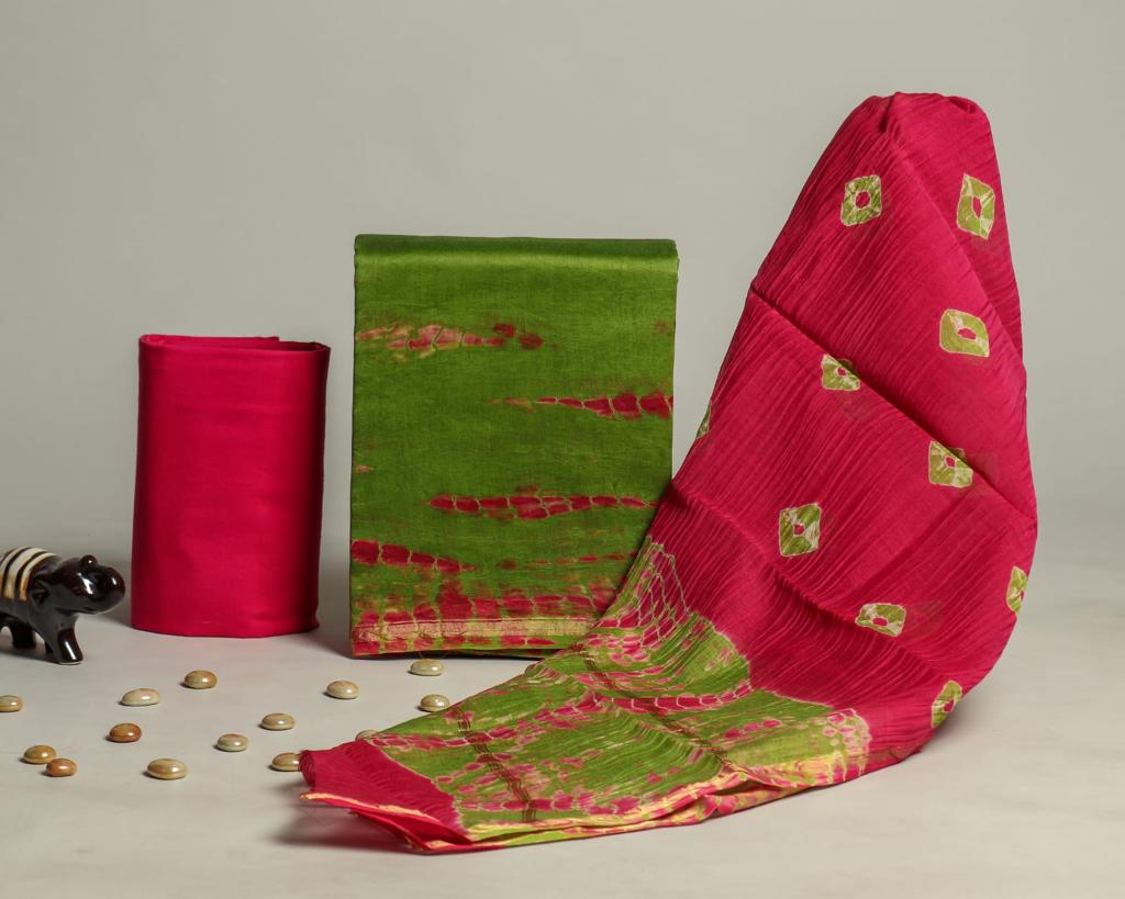 Chanderi Silk Suit Set