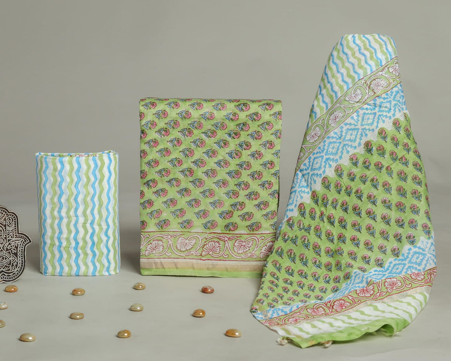 Chanderi Silk Suit Set