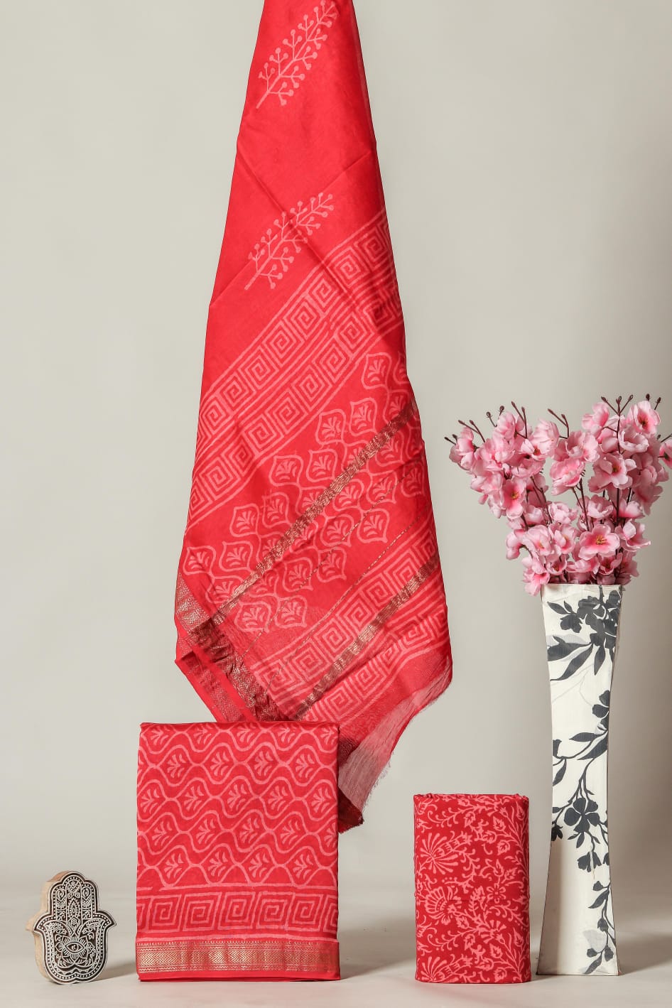 Maheshwari Silk Suit Set