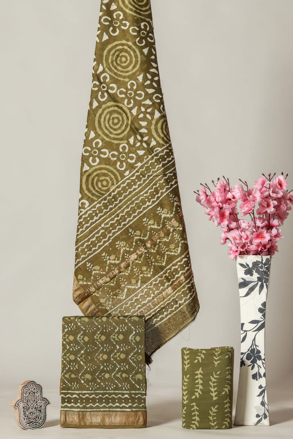 Maheshwari Silk Suit Set