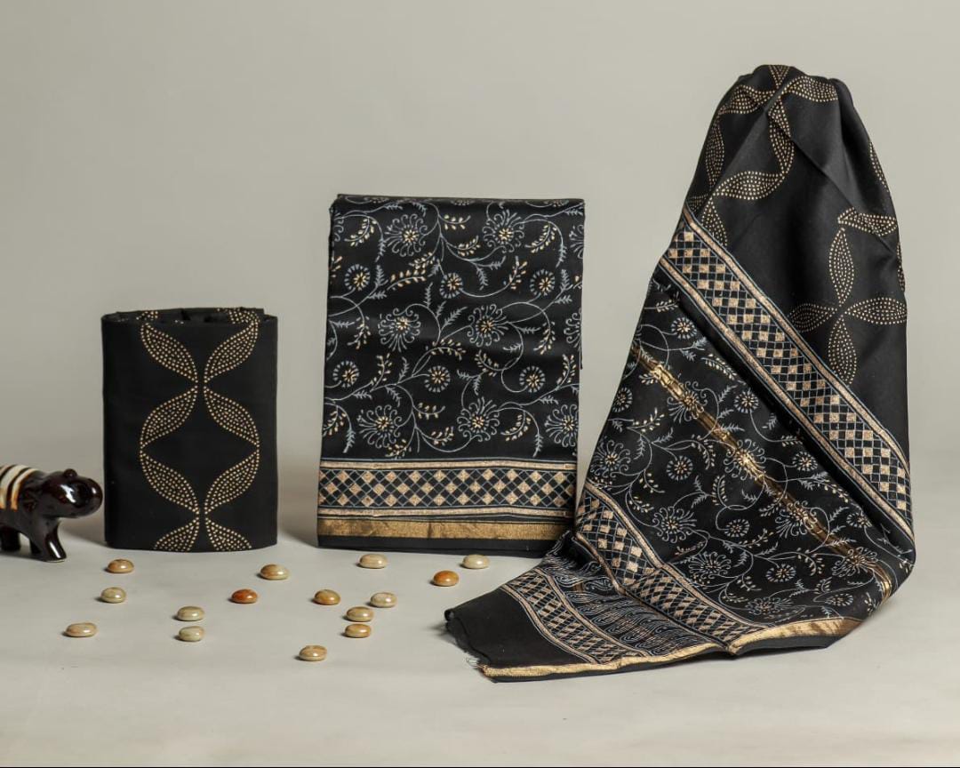 Chanderi Silk Suit Set
