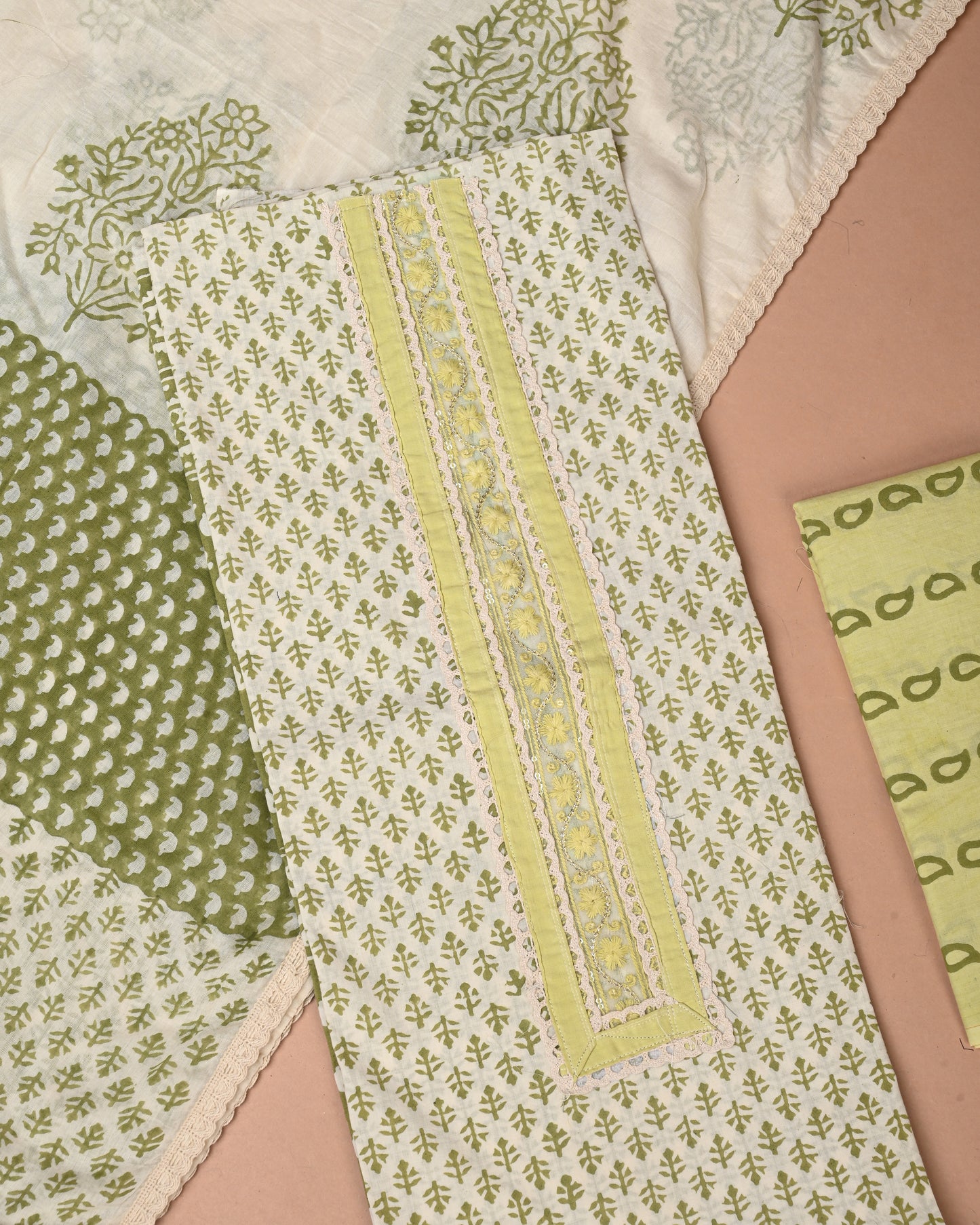 COTTON WORK SUIT SET