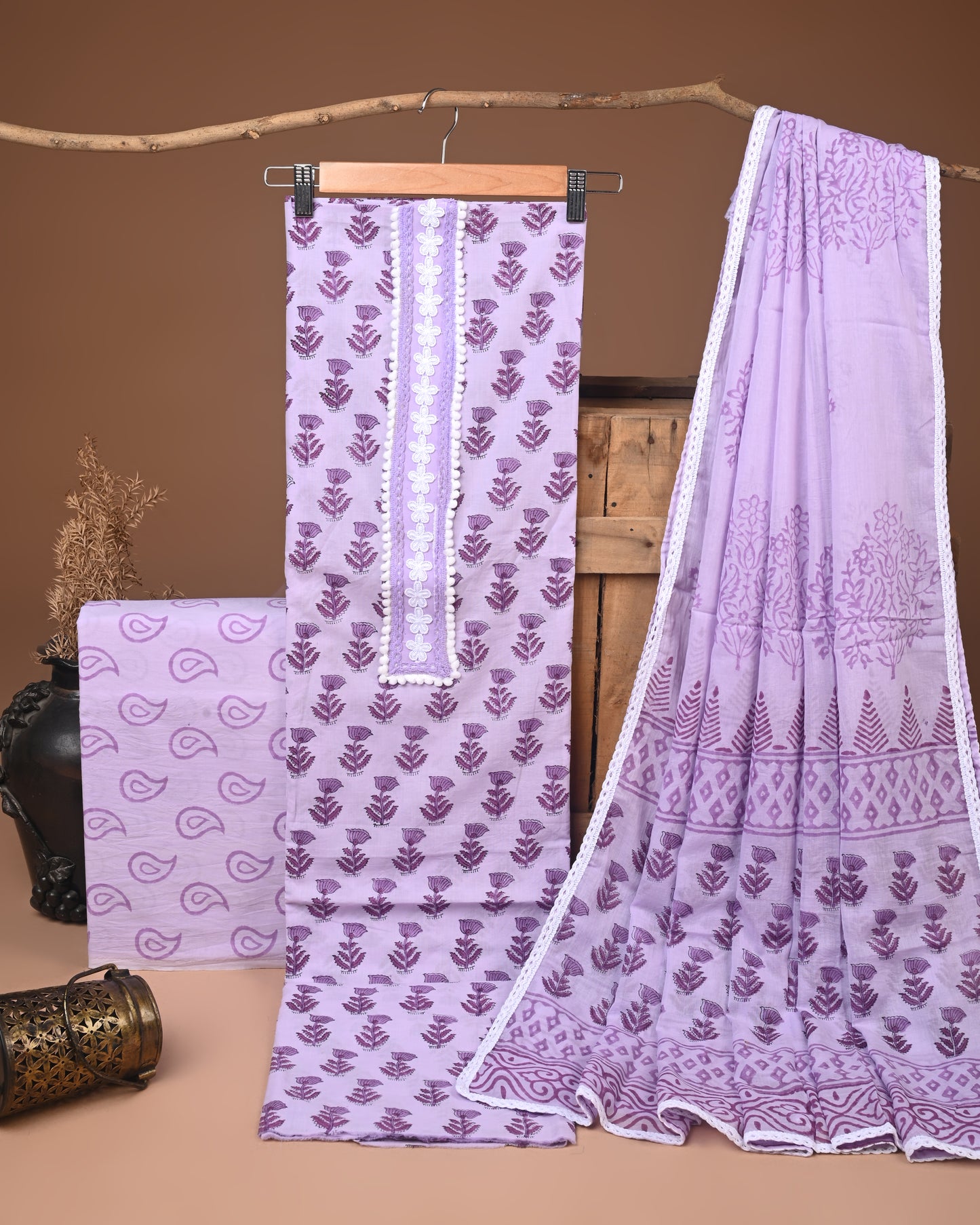 COTTON WORK SUIT SET