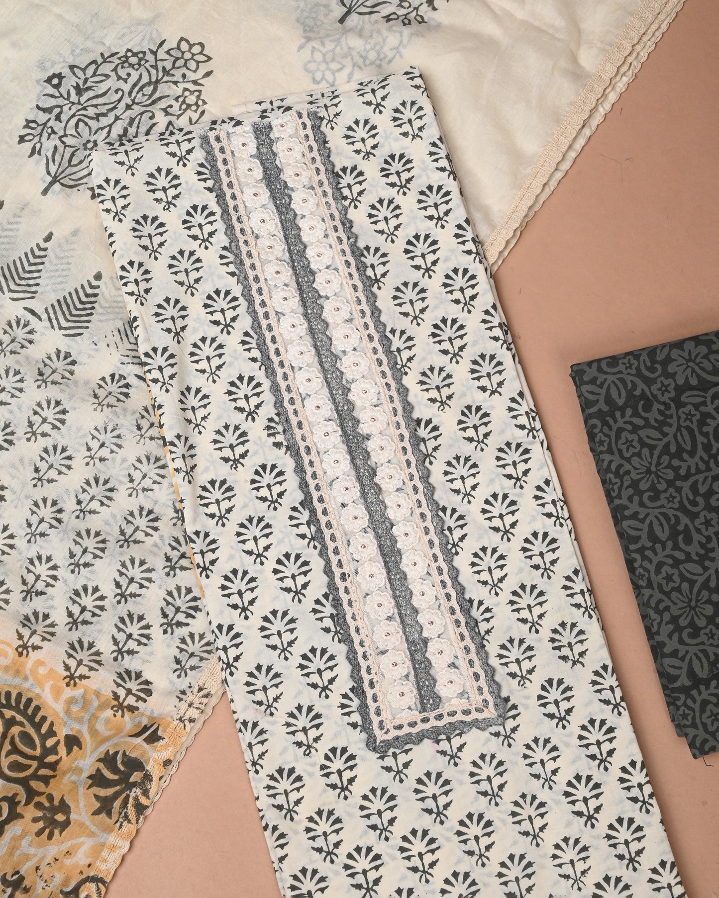 COTTON WORK SUIT SET