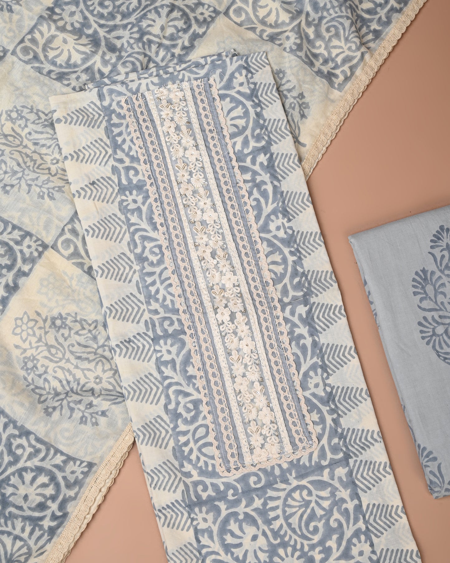 COTTON WORK SUIT SET