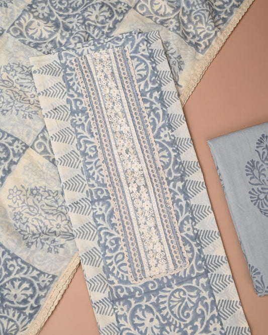 COTTON WORK SUIT SET
