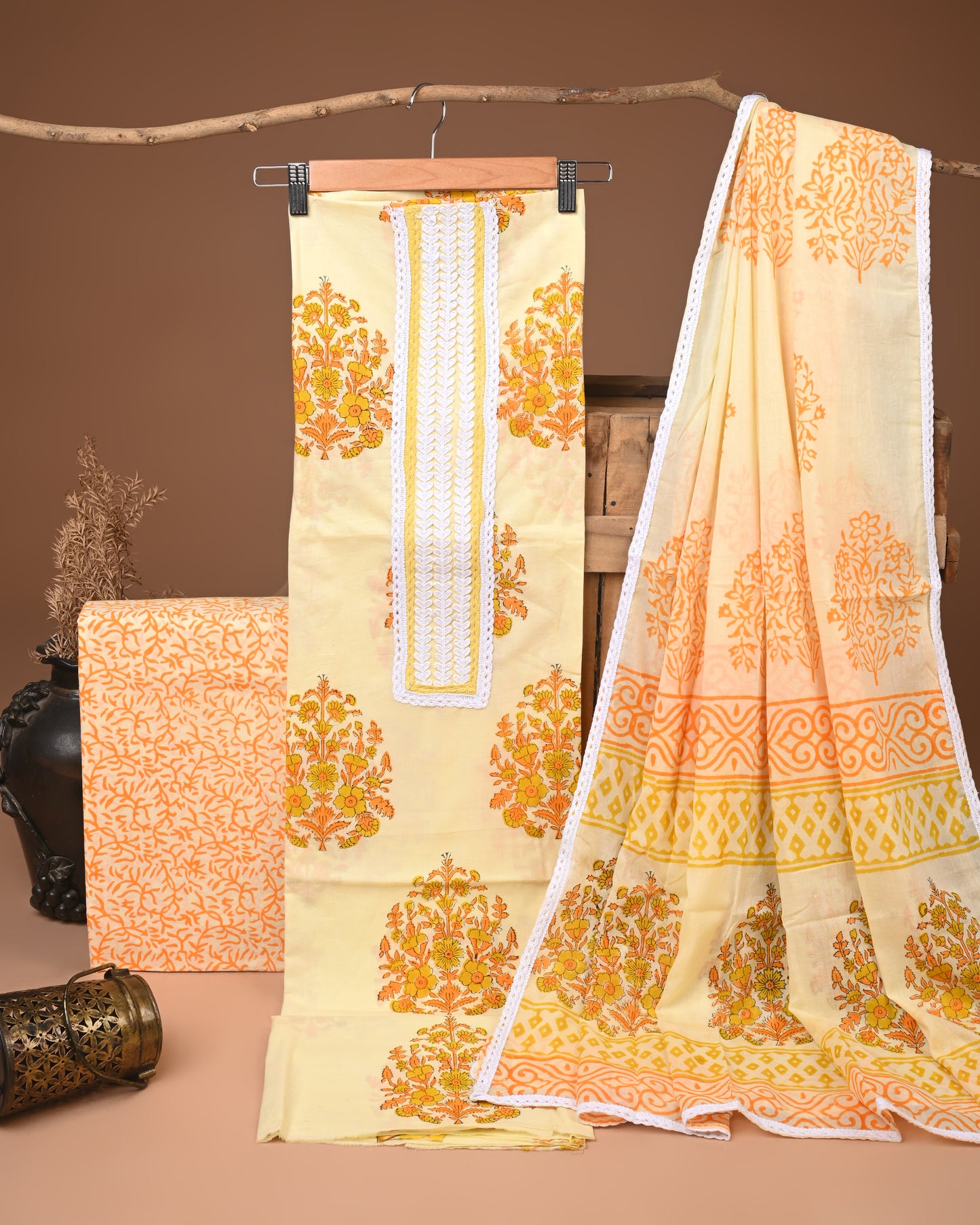 COTTON WORK SUIT SET
