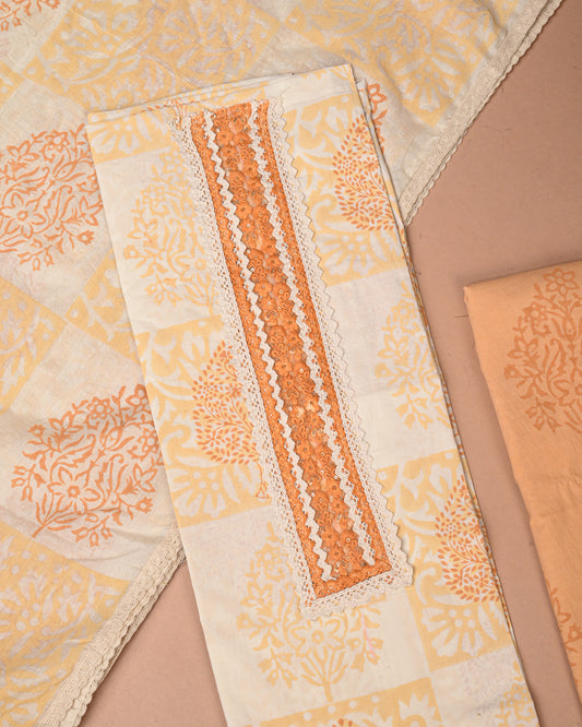 COTTON WORK SUIT SET