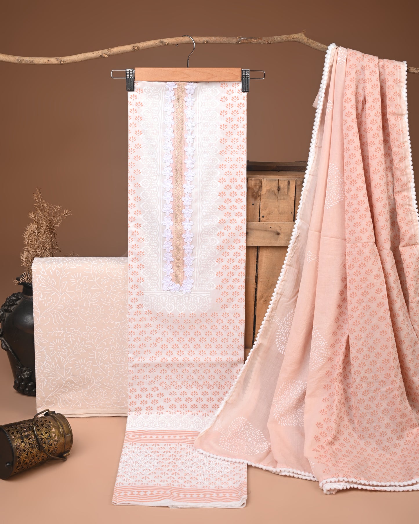COTTON WORK SUIT SET