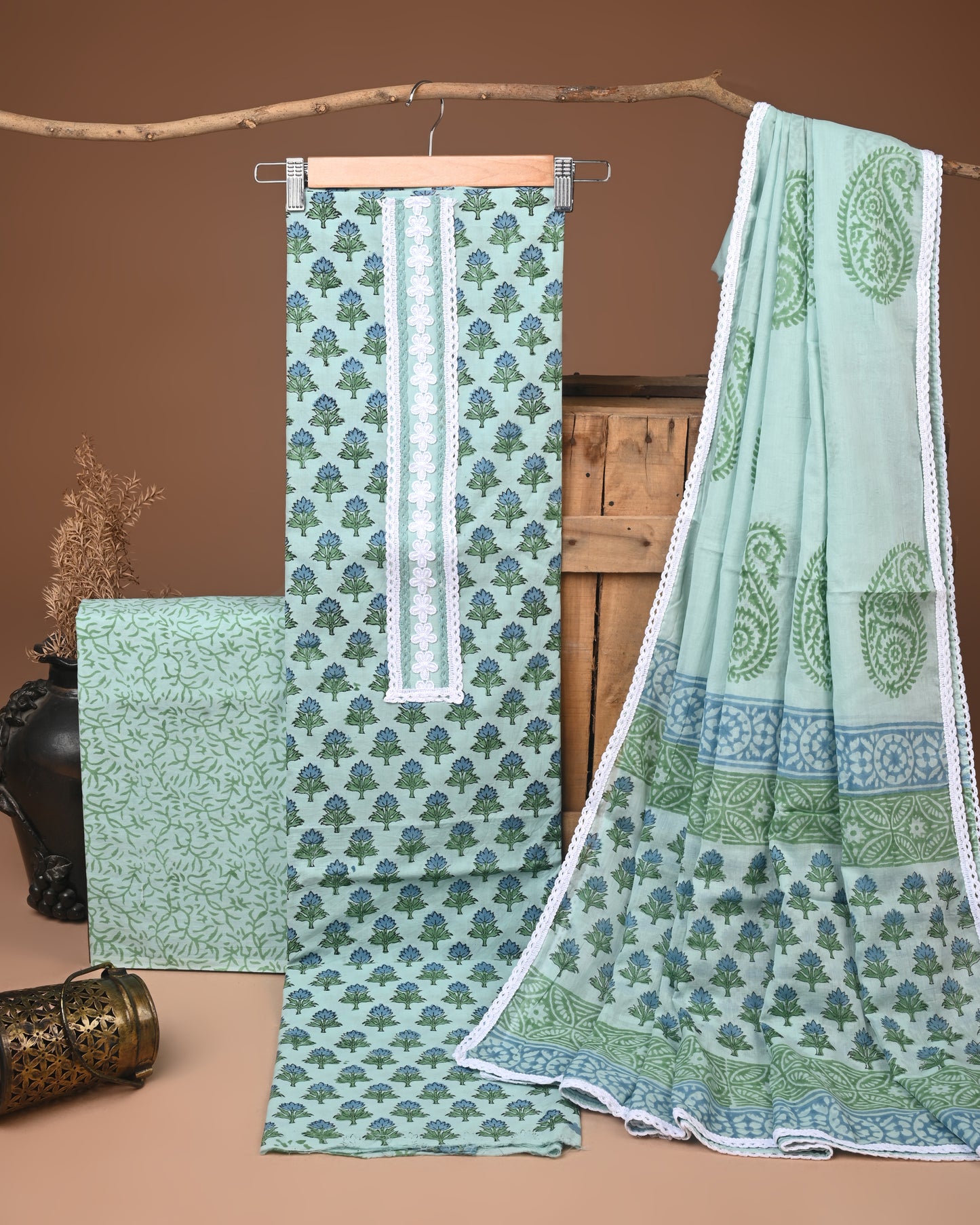 COTTON WORK SUIT SET