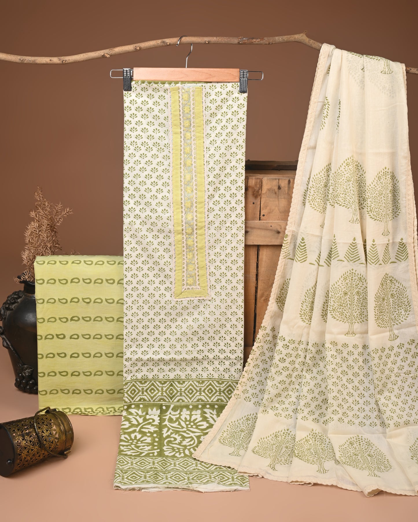 COTTON WORK SUIT SET